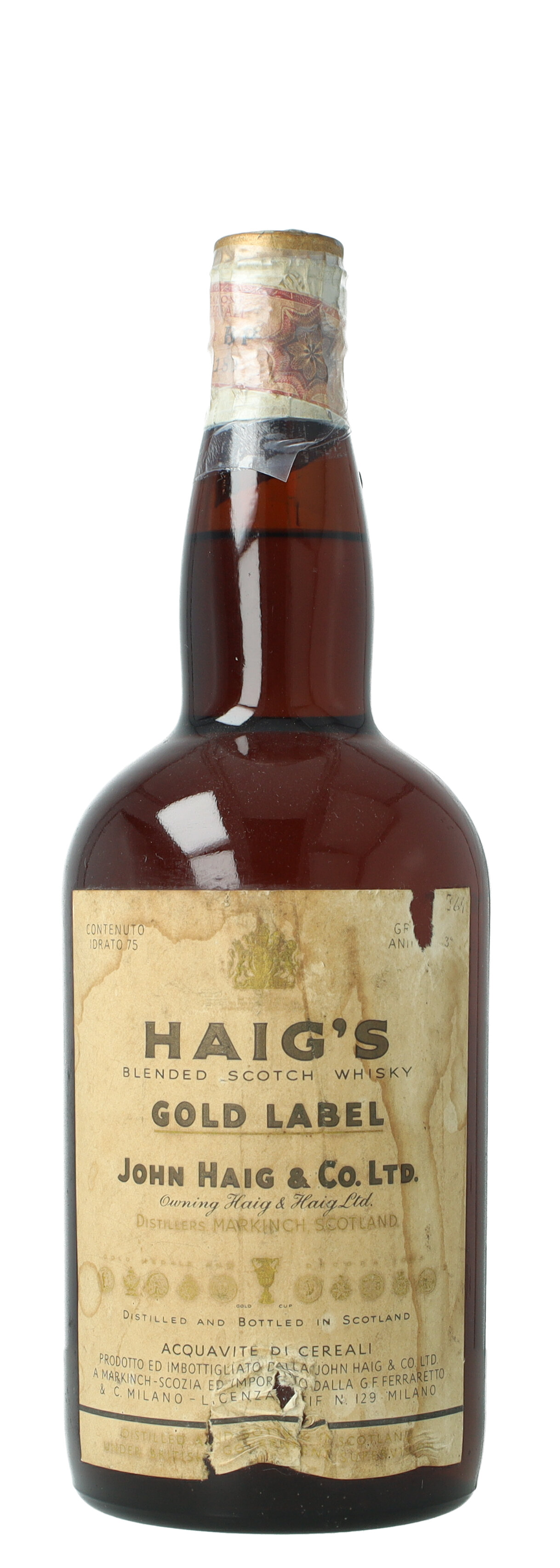 Haig 's Blended Scotch Whisky Bot 60/70's maybe 50's 75cl 43