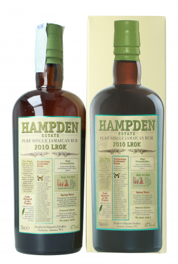 HAMPDEN ESTATE LROK Jamaica pure single rum 2010 70cl 47% - Velier Estate