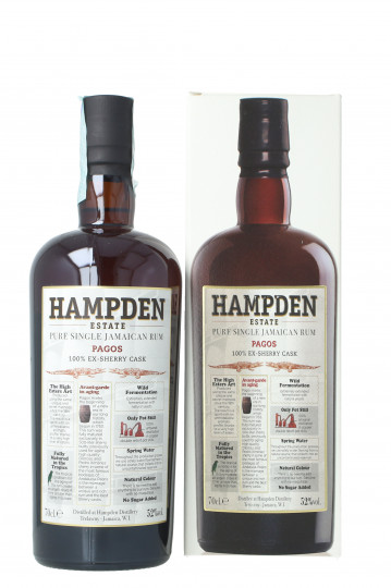 HAMPDEN ESTATE PAGOS Jamaican Rum 70cl 52% - Velier