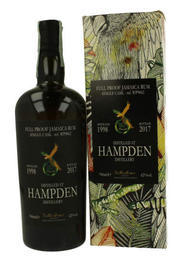 Hampden Jamaica Rum 1998 2017 70cl 62% The Wild Parrot cask  WP9862