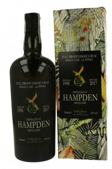 Hampden Jamaica Rum 1998 2017 70cl 62% The Wild Parrot cask  WP9862