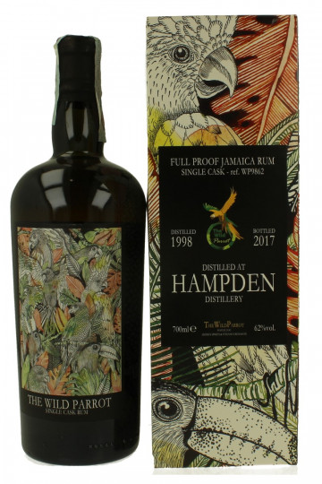 Hampden Jamaica Rum 1998 2017 70cl 62% The Wild Parrot cask  WP9862