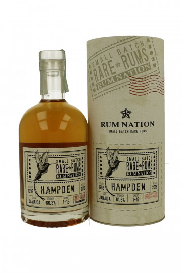 Hampden RUM Nation 1998 2016 70cl 66.3% Rossi & Rossi Rum Nation cask 1-12 - No right Box