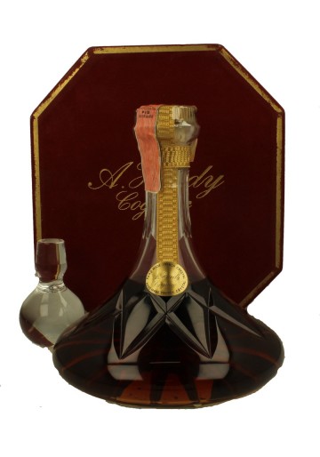 HARDY COGNAC CRYSTAL DECANTER Bot.1980's 70cl 40%