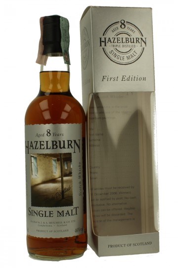 HAZELBURN 8 years old Bot.2005 70cl 46% OB - First Edition Malting