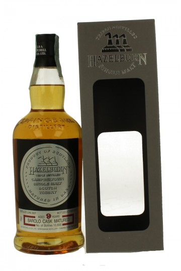 HAZELBURN 9 years old 2007 2016 70cl 57.9% OB-Limited edition Barolo Cask Matured