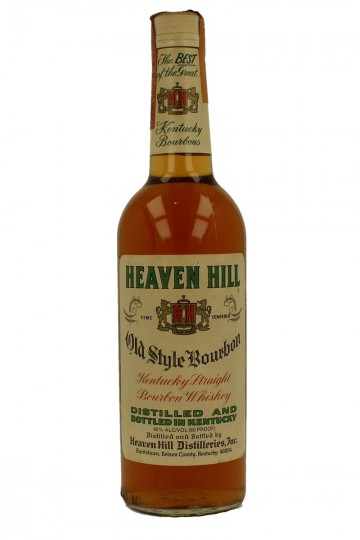 Heaven Hill Kentucky Straight Bourbon Whiskey BOTTLED IN THE  90'S 70cl 40%