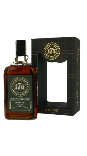 HEAVEN  HILL Kentuky Straight Bourbon Whiskey 20 years old 1996 2017 70cl 50.8% Cadenhead's - 175th Anniversary