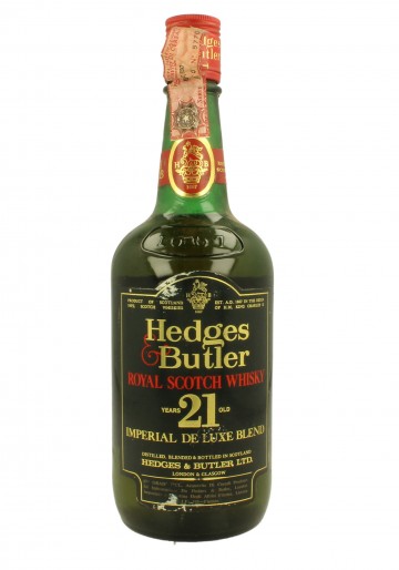 HEDGES & BUTLER 21yo Bot.80's              75cl  40% - Blended