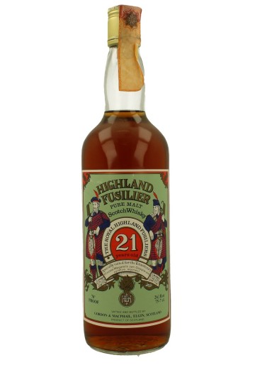 HIGHLAND FUSILIER Full Set 21yo Bot. 70/80's 4x 75cl 40% G&M