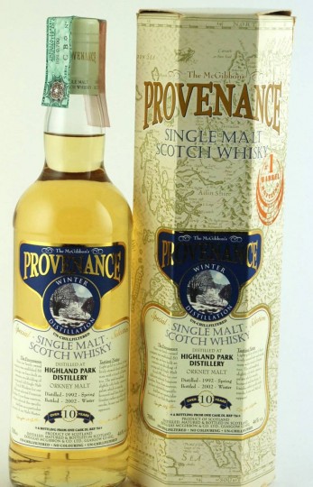 HIGHLAND PARK  1992 2002 70cl  46% Douglas McGibbon - Provenance