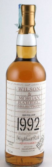 HIGHLAND PARK 1992 2006 46% Wilson & Morgan  - Refill Sherry