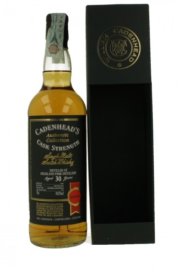 HIGHLAND PARK 30 Years Old 1988 2018 70cl 49% Cadenhead's -Authentic Collection