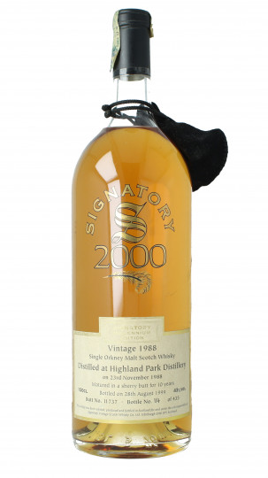 Highland Park Island Scotch Whisky 10 years old 1988 1999 150cl 43% Signatory  - Millenium Butt 11737