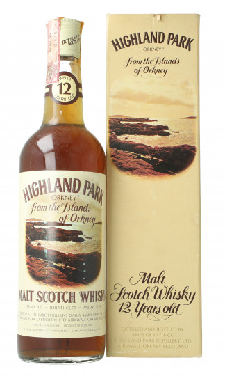 Highland Park Island   Scotch Whisky 12 Year old - Bot.70's-80's 75cl 43% OB- Ferraretto Import