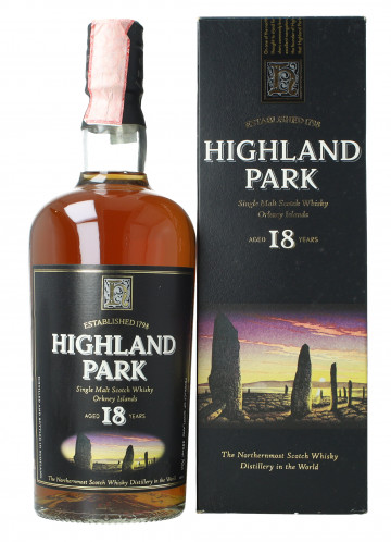 Highland Park Island   Scotch Whisky 18 year old Bot in The 90's early 2000 70cl 43% OB-  Dumpy