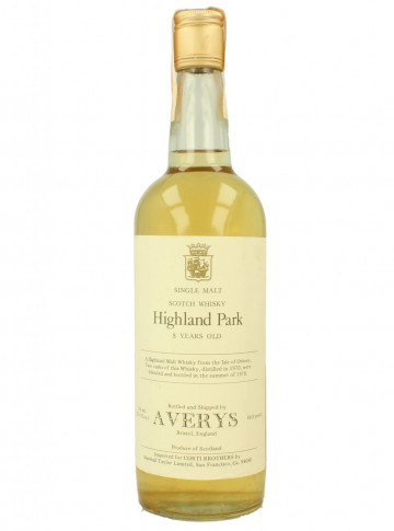 Highland Park Island   Scotch Whisky 8 Year Old 1970 1978 75cl 86.8 US-proof Averys -