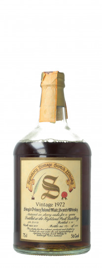 Highland Park Scotch Whisky 18 Years Old 1972 1991 75cl 56% Signatory  - cask 9017