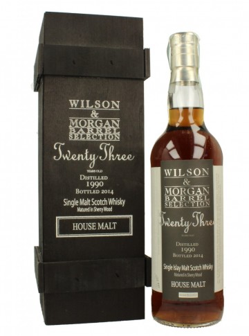 HOUSE MALT Islay 23yo 1990 2014  70cl 48% Wilson & Morgan  - Sherry Butt #17