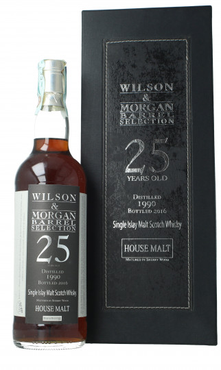 House Malt Scotch Whisky 25 year old 1990 2016 70cl 54.7% Wilson & Morgan Single Islay