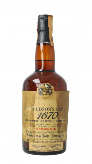 Hudson bay 1670   Blended  Scotch Whisky 15 years old Bottled around 1960-1970 75cl 43% OB  -