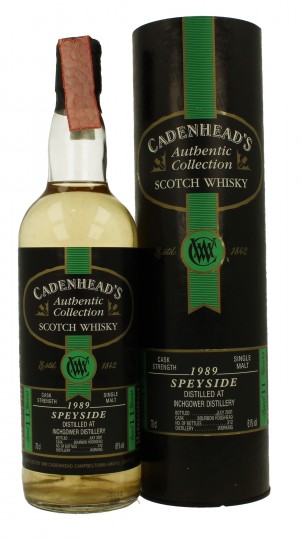 INCHGOWER 11 years old 1989 2001 70cl 61% Cadenhead's - Authentic Collection