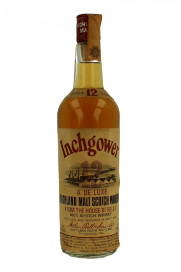 INCHGOWER 12 years old BOTTLED IN THE 60'S /70'S 26 2/3 Fl. Ozs 70 proof