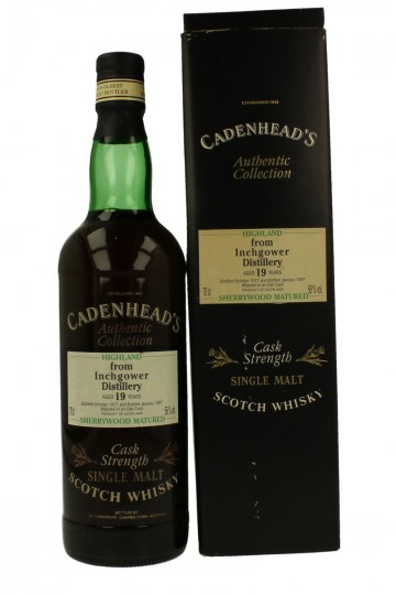 INCHGOWER 19yo 1977 1997 70cl 56% Cadenhead's -Authentic Collection
