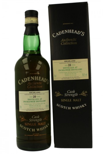 INCHGOWER 20yo 1977 1998 70cl 56.5% Cadenhead's -Authentic Collection