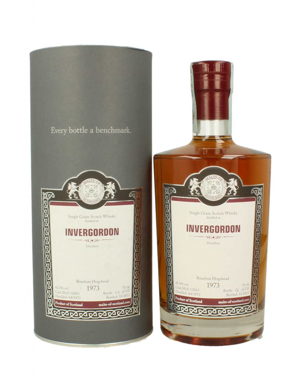 INVERGORDON 1973 2012 70cl 42 Malt of Scotland Bourbon Hogs. 12063
