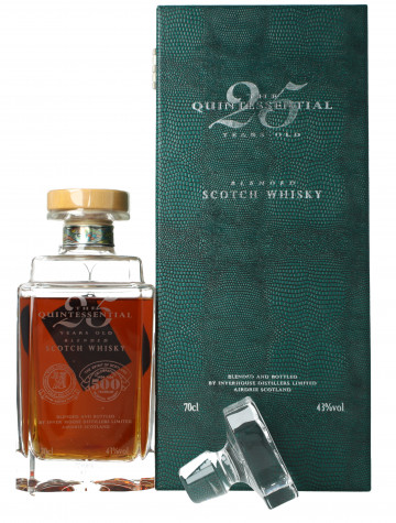 Inverhouse Blended Scotch Whisky 25 Year Old 70cl 43% OB-Crystal decanter
