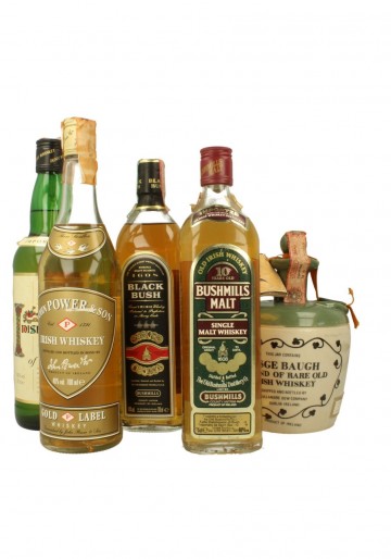 IRISH Mix of 5 Bottles 70-75cl 40%