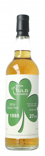 IRISH Single Malt Whiskey 27 year old 1988 2015 70cl 51.2% The Auld Alliance