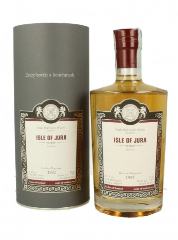 ISLE OF JURA 1992 2012 50.3% Malts of Scotland  - Bourbon Hogs. #12064