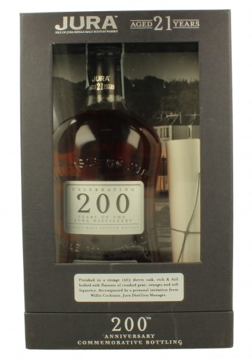 ISLE OF JURA 21yo Bot.2010 70cl 44% OB  - 200th Anniversary