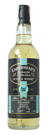 ISLE OF JURA island Scotch Whisky 15 year old 1986 2001 70cl 57.7% Cadenhead -cask