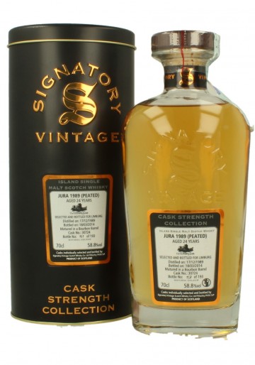 ISLE OF JURA Peated 24yo 1989 2014 70cl 58.8% Signatory  - for Limburg #30724