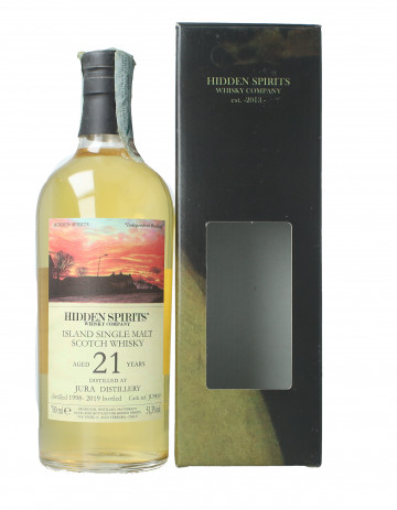 Isle Of Jura  Scotch Whisky 21 year old 1998 2019 70cl 51.3% Hidden Spirits -
