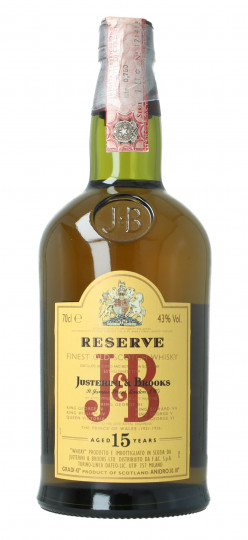 J & B Blended Scotch Whisky 15 Year old - Bot. in The 90's 70cl 43% Justerini & Brooks