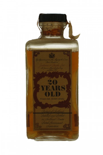 J&B Finest Malt 20yo Bot.70's 75cl 43% Justerini & Brooks-No box low lvel