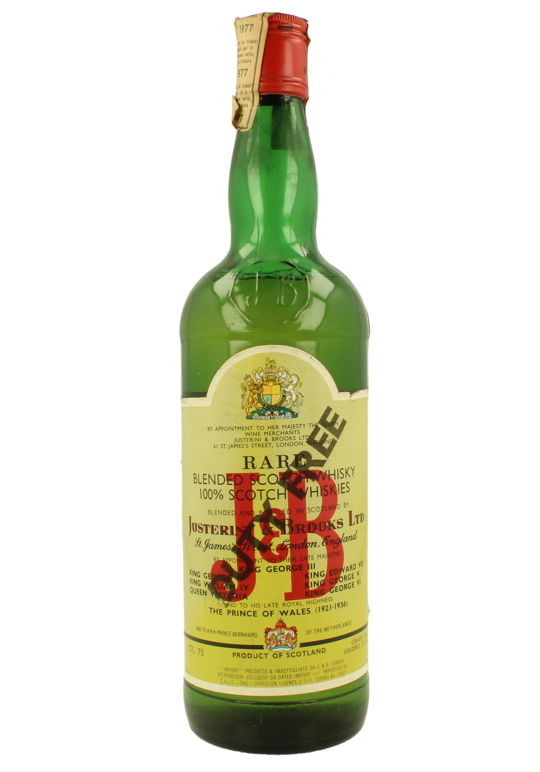 JB j&b whiskey WHISKY 6 grand Verres NEUF 