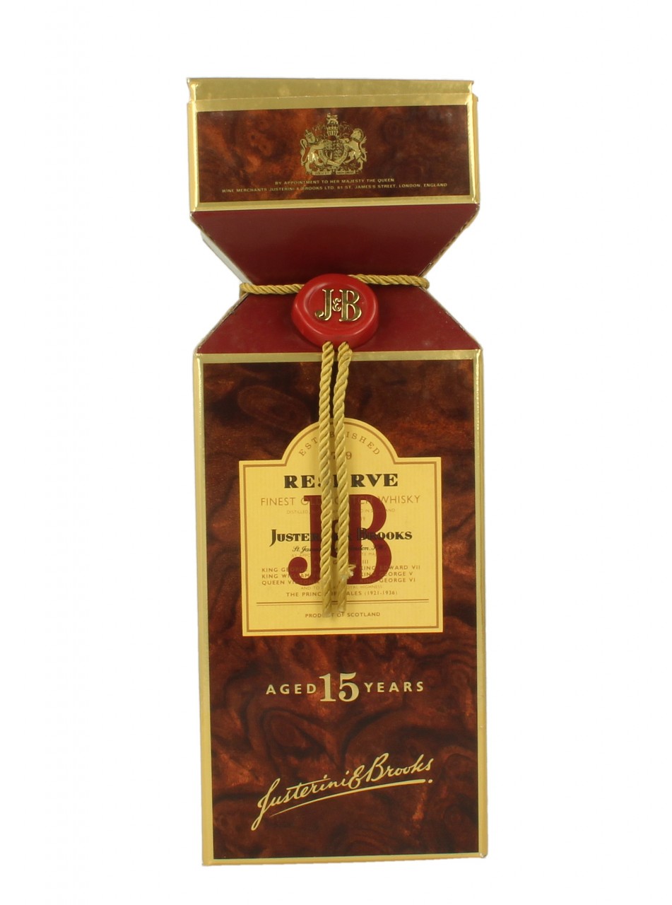 J&B RESERVE ジャスティリーニアンドブルクッス 15年 2セット J&B RESERVE ジャスティリーニアンドブルクッス 15年 2セット
