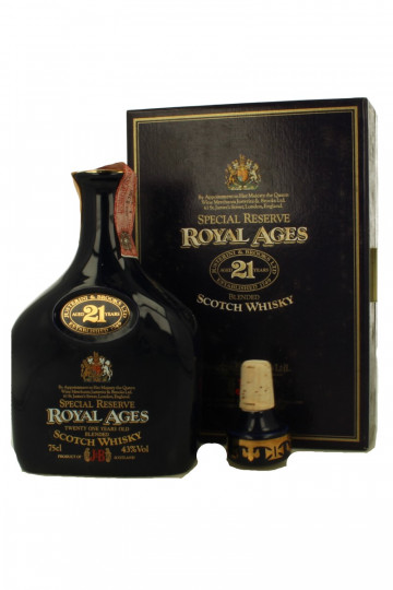 J&B Royal Ages 21 Year Old Bot.80's 43% Justerini & Brooks - Blended