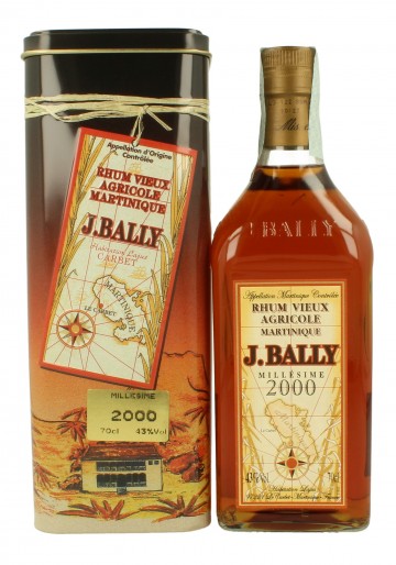 J. BALLY MILLESIME 2000 43% Rhum Vieux Agricole