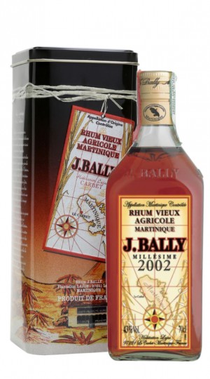 J.BALLY MILLESIME 2002 70cl 43% - Rhum Vieux Agricole