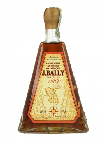 J. BALLY RHUM VIEUX AGRICOLE OB 1989 70CL 45% OLD BOTTLE