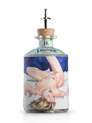 J.Rose Gin JR03 70cl 43% - Label from Milo Manara