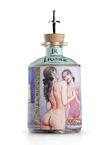 J.Rose Gin JR05 70cl 43% - Label from Milo Manara