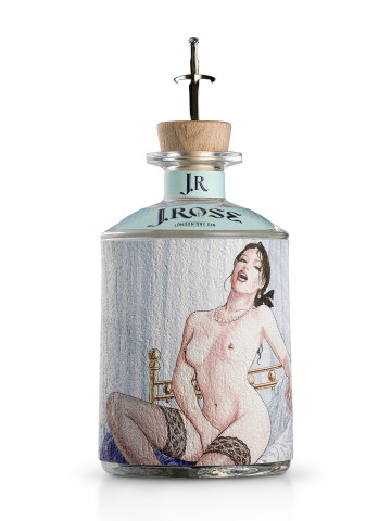 J.Rose Gin JR06 70cl 43% - Label from Milo Manara