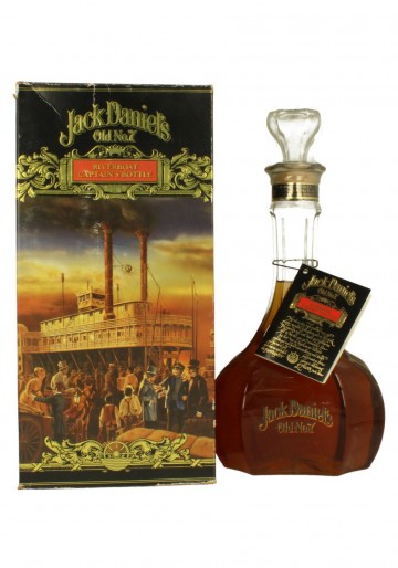 JACK DANIEL'S RIVERBOAT CAPTAIN BOTTLE  175 CL 96 PROOF% DECANTER